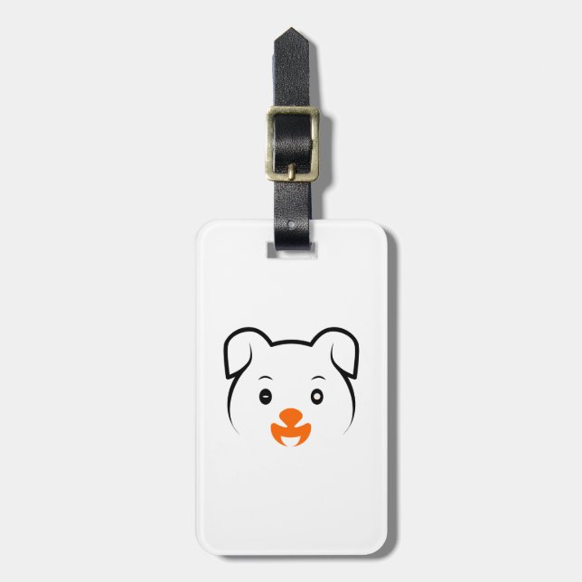 Cute Puppy Bagagebricka (Vertikal Framsida)