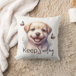 Cute Puppy-Behålla Smilande Anpassningsbar Kudde