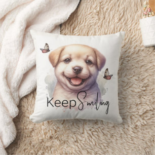 Cute Puppy-Behålla Smilande Anpassningsbar Kudde