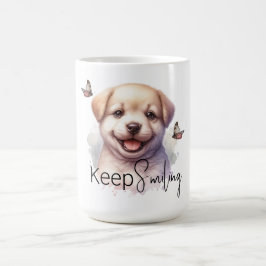 Cute Puppy-Behållan Smilande Anpassningsbar Mugg