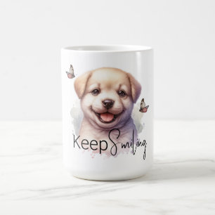 Cute Puppy-Behållan Smilande Anpassningsbar Mugg