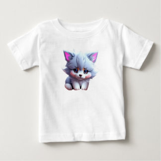 Cute puppy-bild i animerad stil t shirt