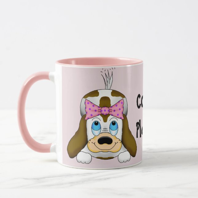 Cute Puppy "Coffee Snälla", kaffe Mugg (Vänster)