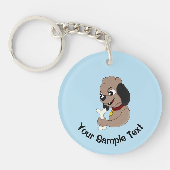 Cute puppy dog keychain (Framsidan)