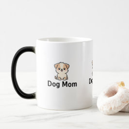Cute Puppy Dog Mom Magisk Mugg
