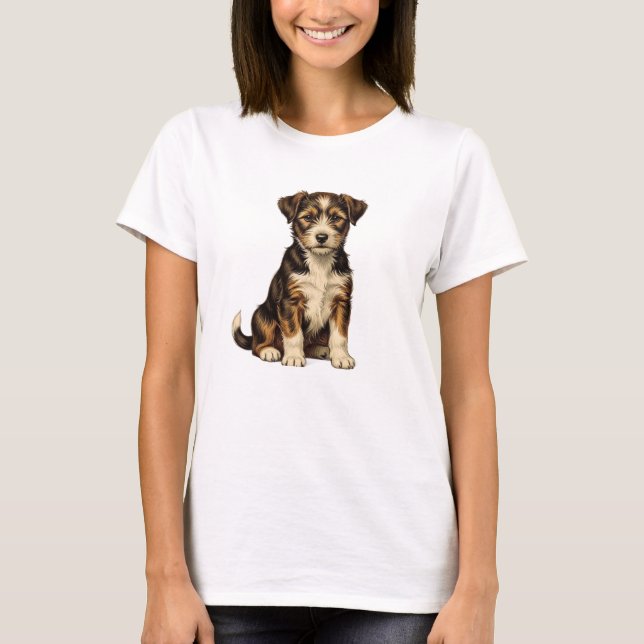 Cute Puppy Dog T-Shirt for Women | Adorable German (Framsida)