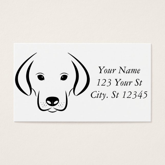 Cute Puppy FaceThunder_Cove Visitkort (Framsidan)