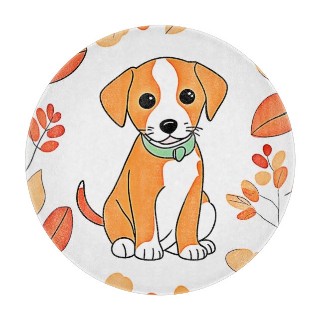 Cute Puppy Fall Artwork (Framsidan)