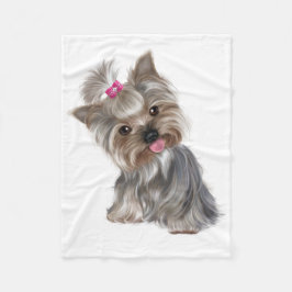 Cute Puppy Fleecefilt
