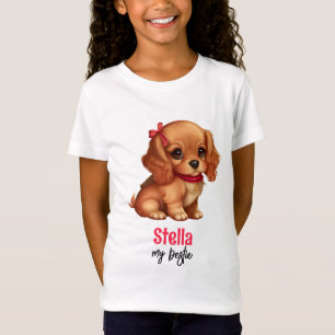 Cute Puppy Flickor Barn T Shirt