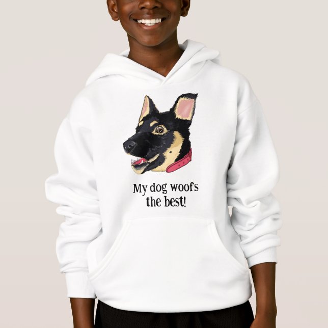 Cute Puppy German Shepherd - Hund älskare T Shirt (Framsida)