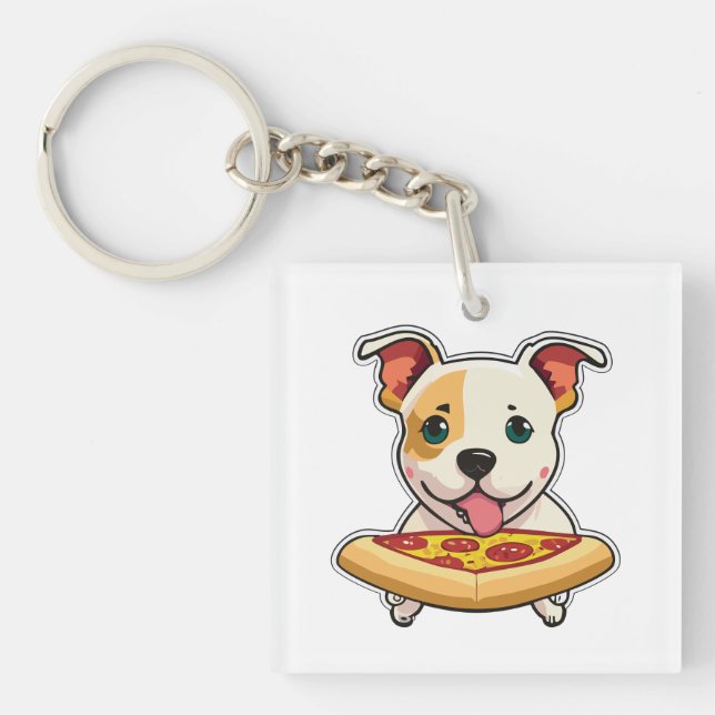 Cute Puppy Holding a Slice of Pizza (Framsidan)