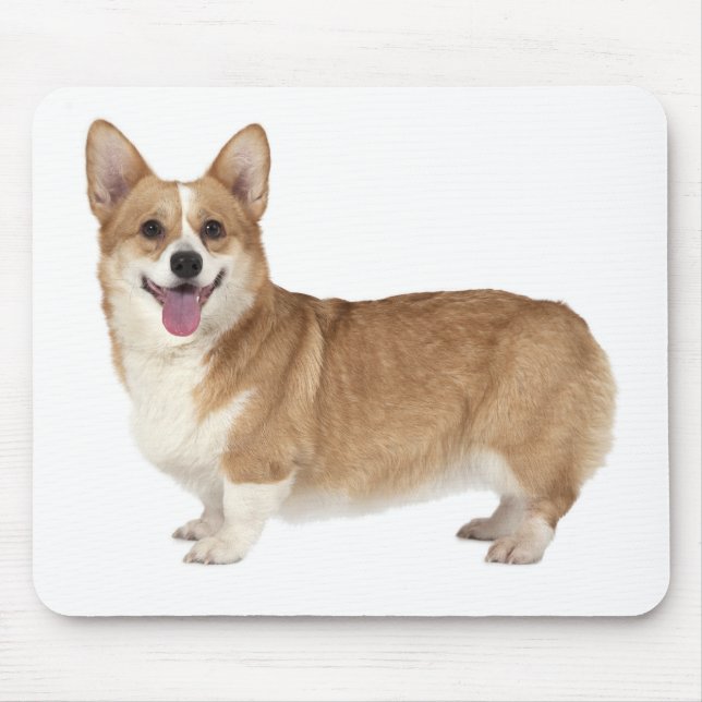 Cute Puppy Hund älskare Gift Pembroke Welsh Corgi Musmatta (Framsidan)