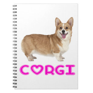 Cute Puppy Hund älskare Pembroke Welsh Corgi Anteckningsbok