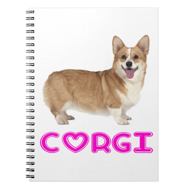 Cute Puppy Hund älskare Pembroke Welsh Corgi Anteckningsbok (Framsidan)