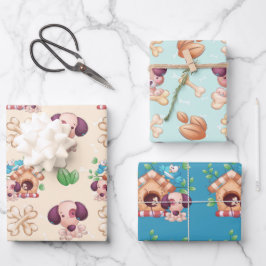 Cute Puppy Hund and Hund House Boy