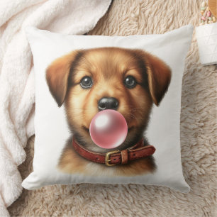 Cute Puppy Hund Bloble Gum Nursery Kudde