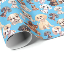 Cute Puppy Hund Blue