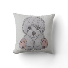 Cute Puppy Hund Cushion Cover