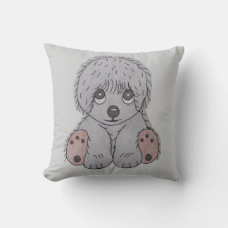 Cute Puppy Hund Cushion Cover Kudde