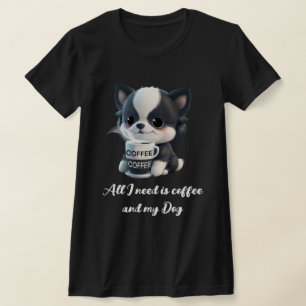 Cute puppy-hund-grafik - I kärlek-kaffe T Shirt
