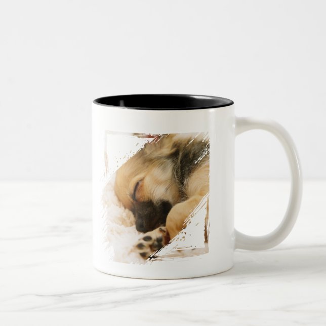 Cute Puppy Hund Halloween-Anpassningsbar Två-Tonad Mugg (Höger)