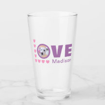 Cute Puppy Hund Hearts Valentines day Lavender