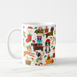 Cute Puppy Hund jul Kaffemugg