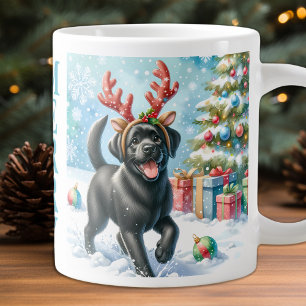 Cute Puppy Hund Labrador Retriever jul Jumbo Mugg