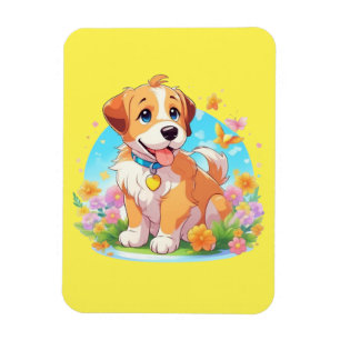 Cute Puppy Hund Magnet