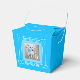 Cute Puppy Hund Photo Grattis på födelsedagen numm Presentaskar