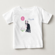 Cute Puppy Hund Watercolor Boston Terrier Birthday