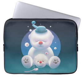 Cute Puppy Ice Shaver Bandana Laptop Fodral