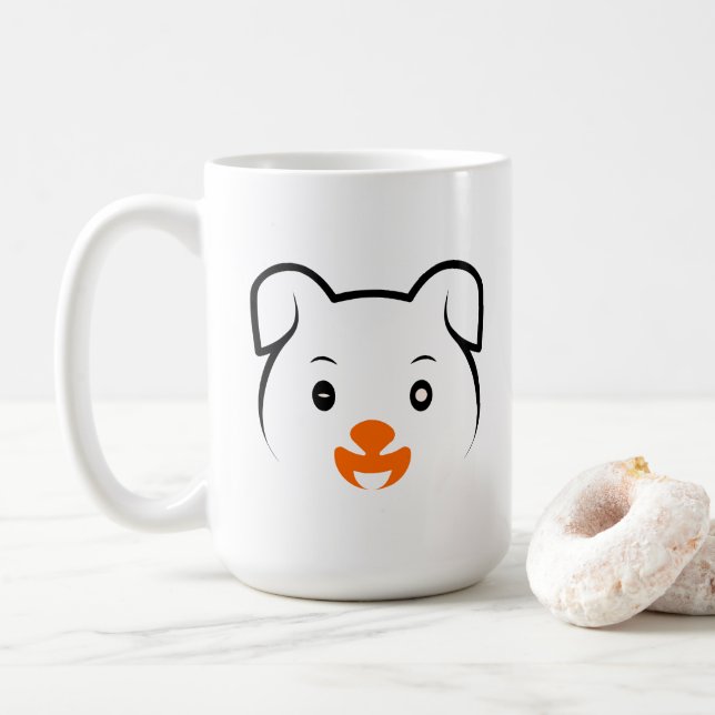 Cute Puppy Kaffemugg (Med munk)