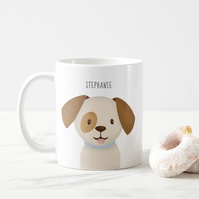 Cute Puppy Kaffemugg (Med munk)