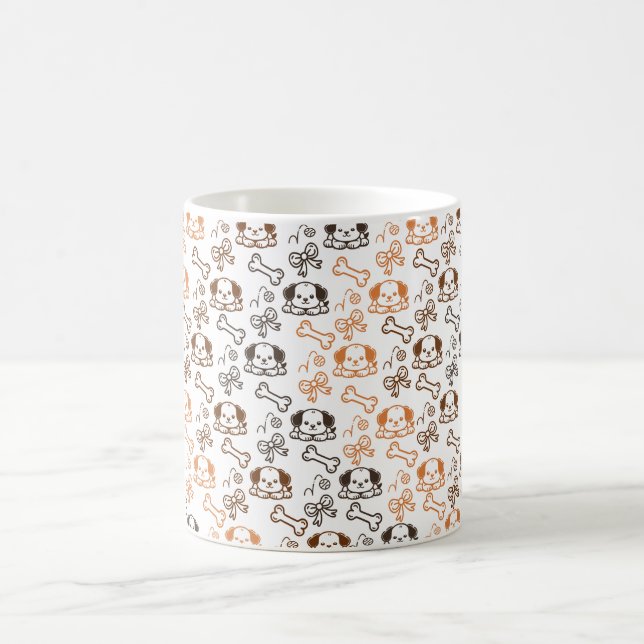 Cute Puppy Kaffemugg (Center)