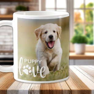 Cute Puppy Kärlek Personlig Photo Pet Hund älska Kaffemugg