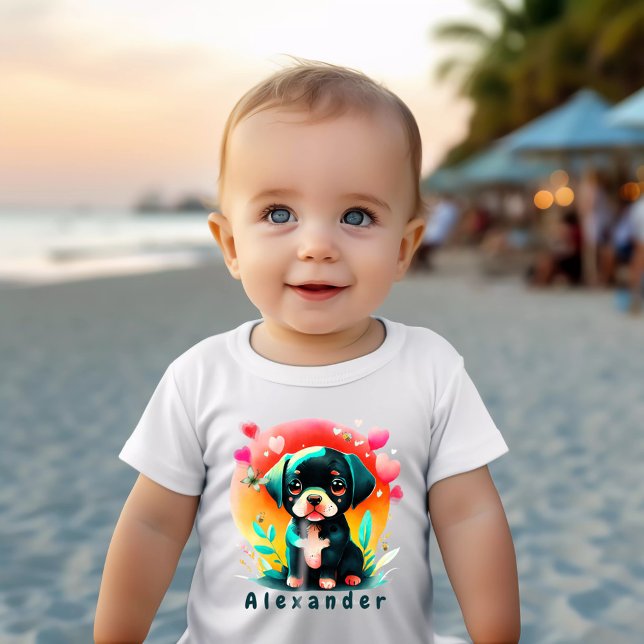 Cute Puppy kärlek T Shirt (Skapare uppladdad)