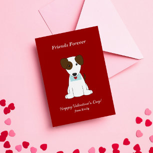 Cute Puppy Kids Classroom-Valentineser Anteckningskort
