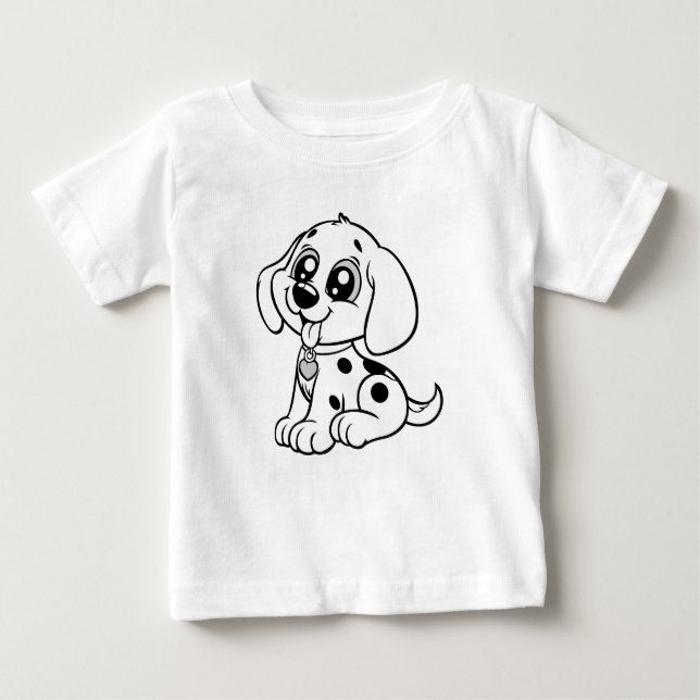 Cute Puppy Kids | cute dog funny pet T Shirt (Framsida)