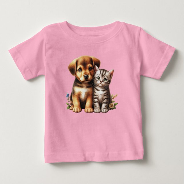 Cute puppy/kitten t shirt (Framsida)