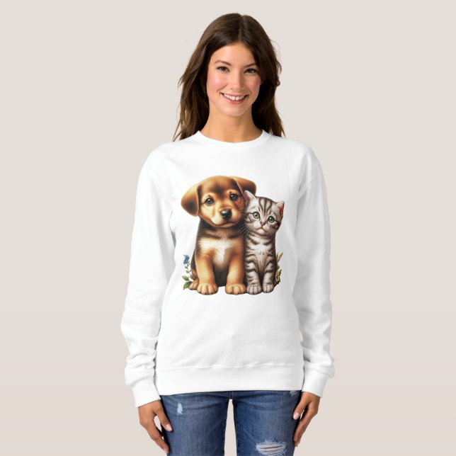 Cute puppy/kitten t shirt (Hel framsida)