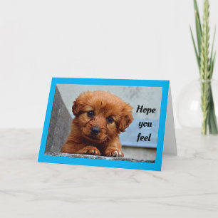 Cute Puppy kommer bra Kort