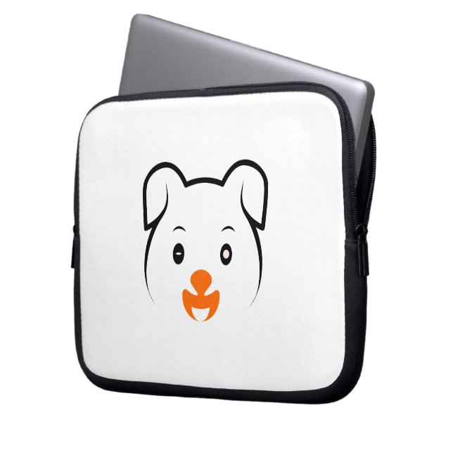 Cute Puppy Laptop Fodral (Framsidan Vänster)