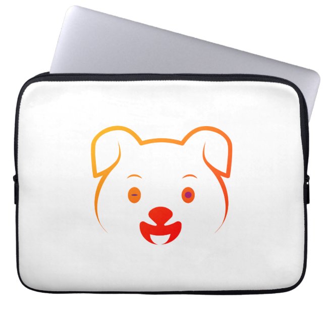 Cute Puppy Laptop Fodral (Framsidan)