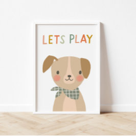 Cute Puppy låter barn Poster