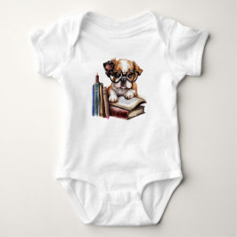 Cute Puppy med Bokar T Shirt