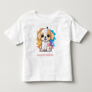 Cute Puppy med färgfläckar T Shirt