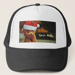 Cute Puppy med julklapp med egen text Keps
