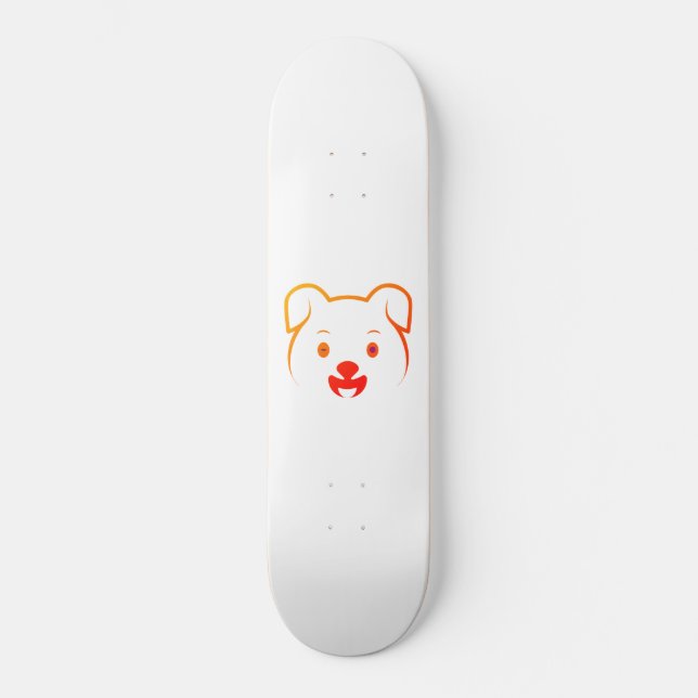 Cute Puppy Mini Skateboard Bräda 18,5 Cm (Framsida)